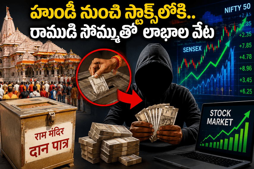 హుండీ విరాళాల మళ్లింపు.. స్టాక్ మార్కెట్‌లో పెట్టుబడులుగా మారిన నిధులు...